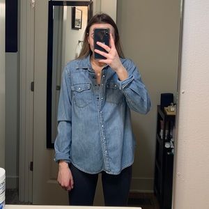 Oversized Jean Shirt